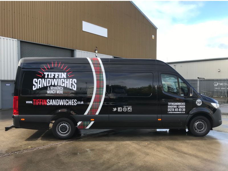 Full van wrap for Tiffin Sandwiches