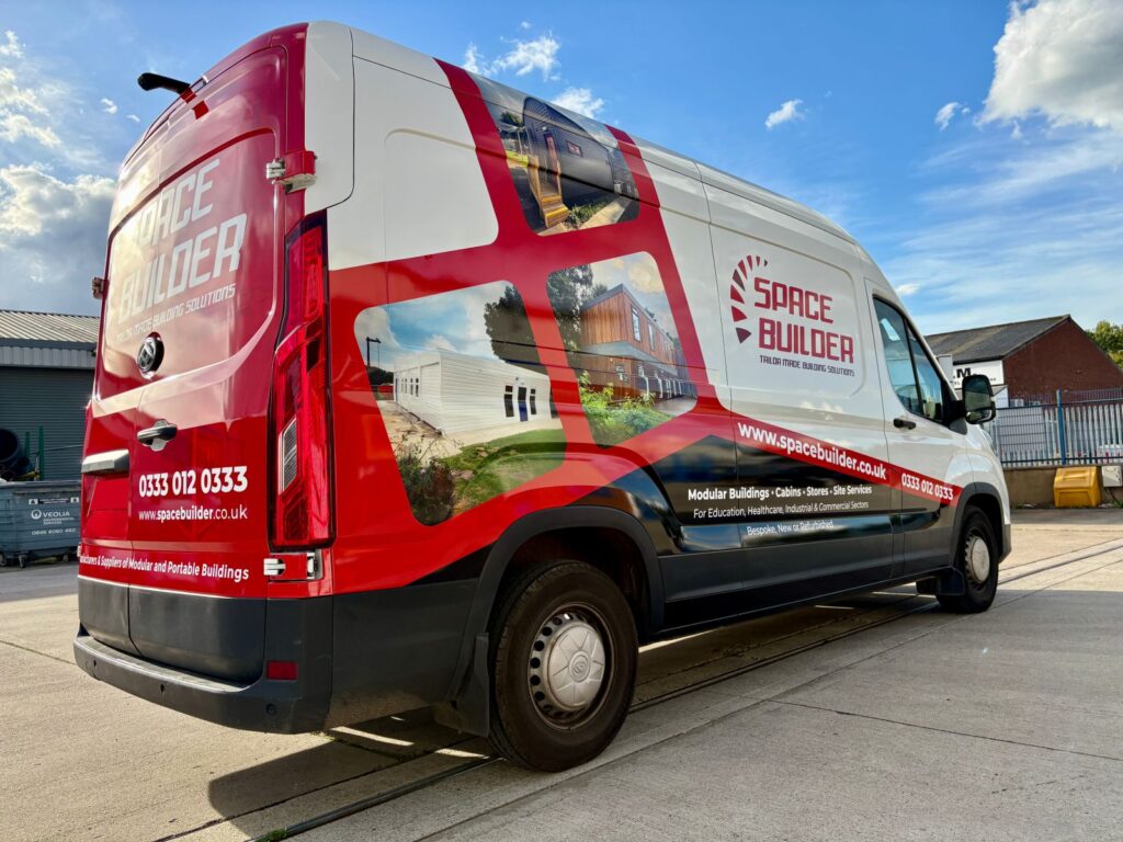 Full van wrap on an LDV Maxus for Space Builder