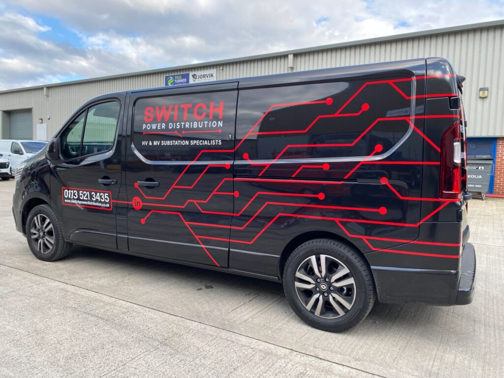 Simple van graphics with big impact for Switch Power Distribution
